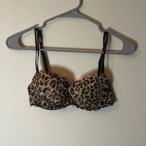 Cheetah print bra